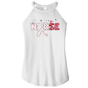 Cute Nurse Valentines Day Gift Women's Perfect Tri Rocker Tank