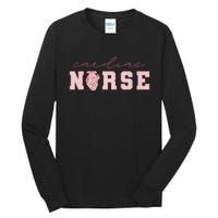 Cardiac Nurse ValentineS Day Telemetry Nurse Cvicu Nurse Tall Long Sleeve T-Shirt