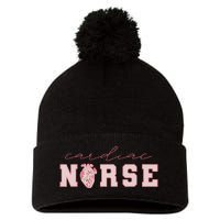 Cardiac Nurse ValentineS Day Telemetry Nurse Cvicu Nurse Pom Pom 12in Knit Beanie