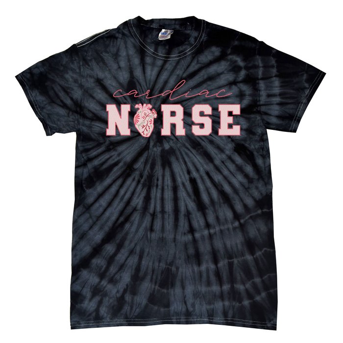 Cardiac Nurse ValentineS Day Telemetry Nurse Cvicu Nurse Tie-Dye T-Shirt