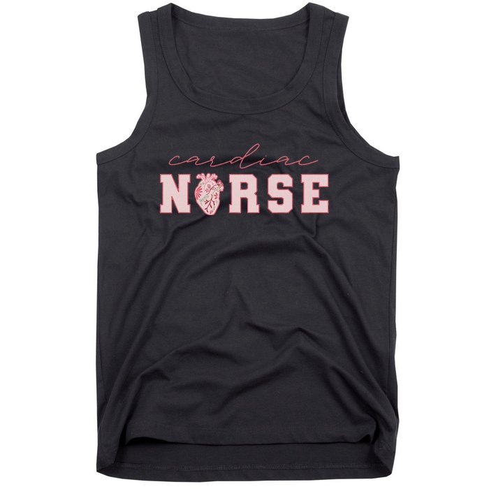 Cardiac Nurse ValentineS Day Telemetry Nurse Cvicu Nurse Tank Top