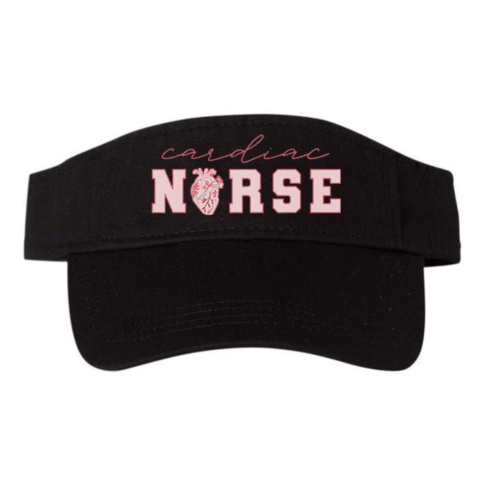 Cardiac Nurse ValentineS Day Telemetry Nurse Cvicu Nurse Valucap Bio-Washed Visor