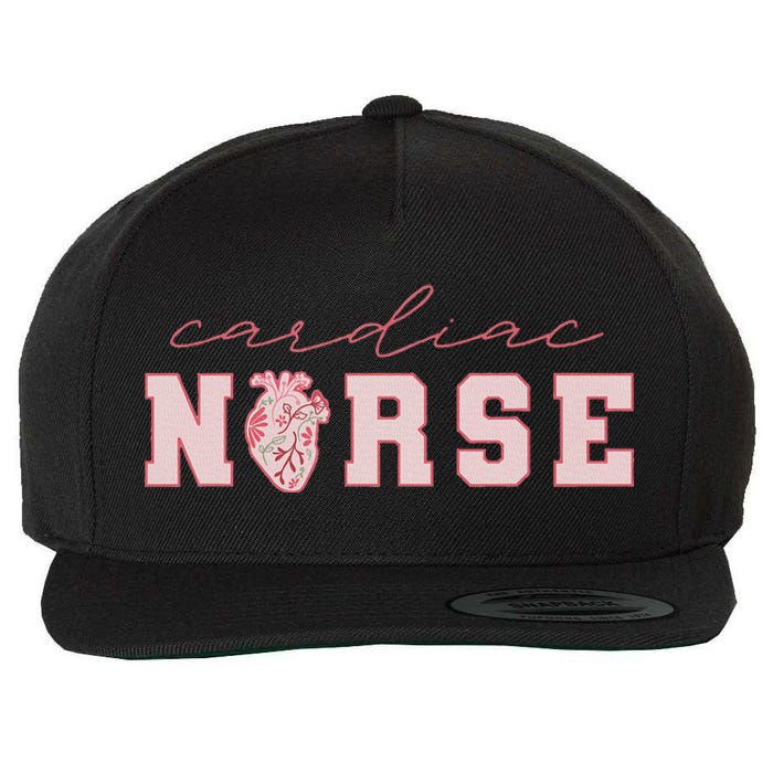 Cardiac Nurse ValentineS Day Telemetry Nurse Cvicu Nurse Wool Snapback Cap