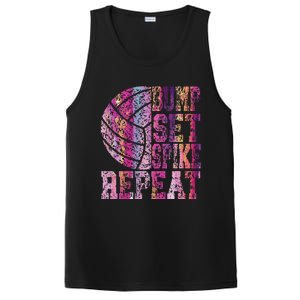 Colorful N Volleyball Bump Set Spike Repeat PosiCharge Competitor Tank