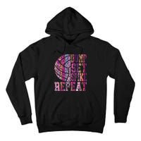 Colorful N Volleyball Bump Set Spike Repeat Tall Hoodie