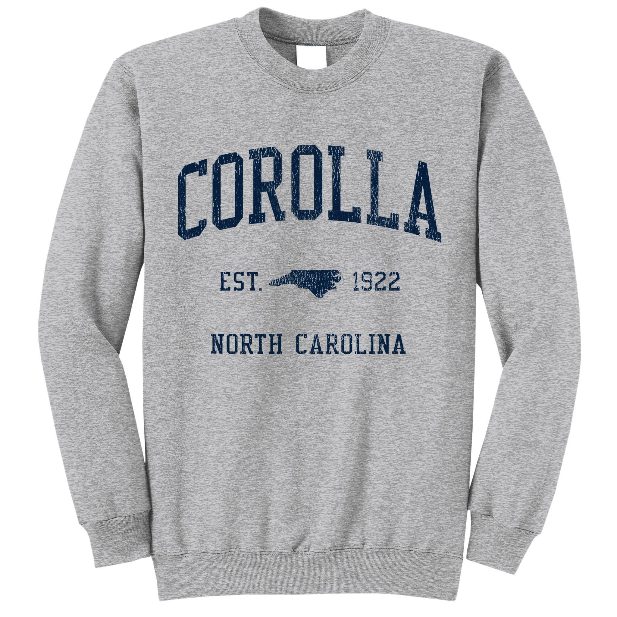 Corolla Nc Vintage Athletic Sports Tall Sweatshirt