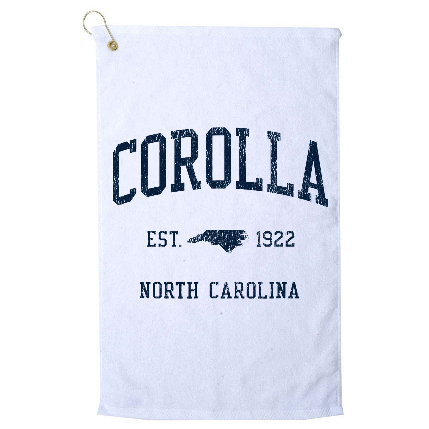 Corolla Nc Vintage Athletic Sports Golf Towel