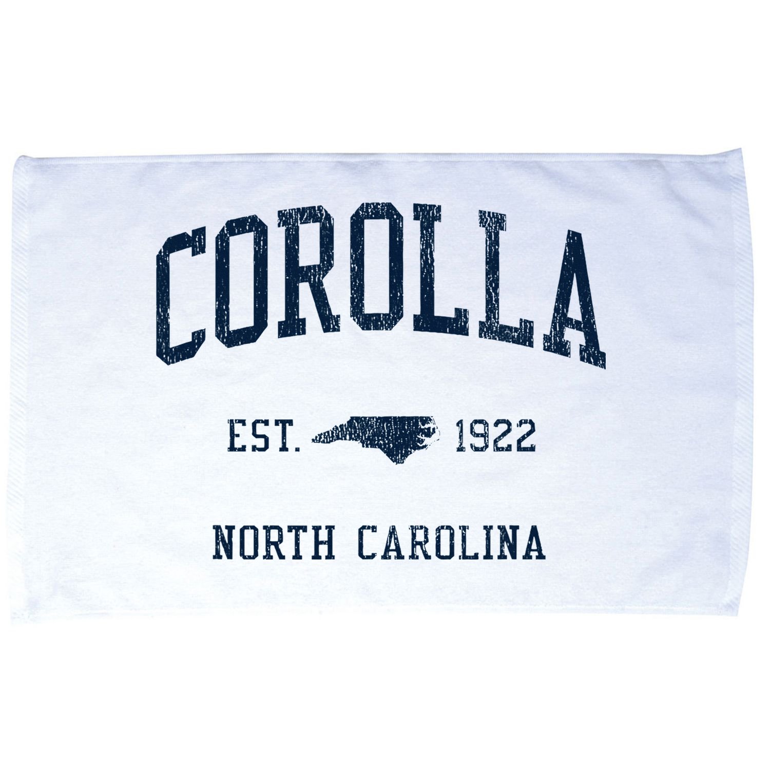 Corolla Nc Vintage Athletic Sports Microfiber Hand Towel