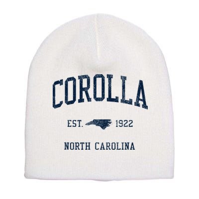 Corolla Nc Vintage Athletic Sports Short Acrylic Beanie