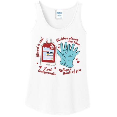 Cute Nurse Valentines Day Ladies Essential Tank