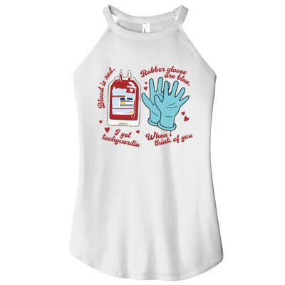 Cute Nurse Valentines Day Women’s Perfect Tri Rocker Tank