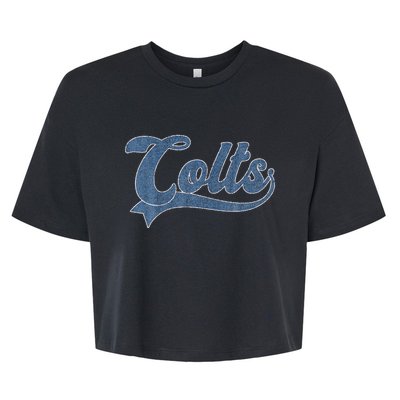 Colts Name Vintage Retro Gift Bella+Canvas Jersey Crop Tee