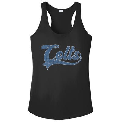 Colts Name Vintage Retro Gift Ladies PosiCharge Competitor Racerback Tank