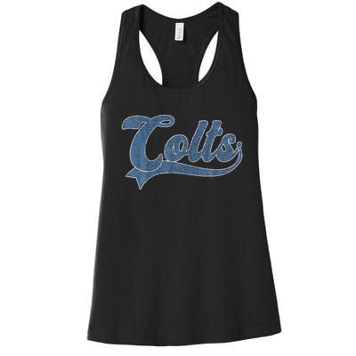 Colts Name Vintage Retro Gift Women's Racerback Tank