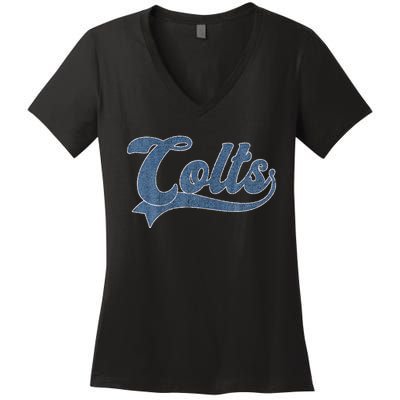 Colts Name Vintage Retro Gift Women's V-Neck T-Shirt