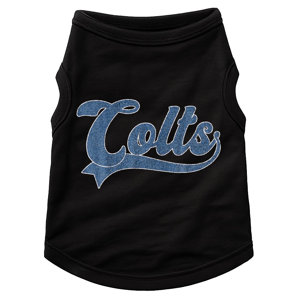 Colts Name Vintage Retro Doggie Tank