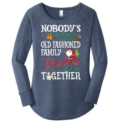 Christmas Nobody's Walking Out On This Fun Old Family Xmas Women's Perfect Tri Tunic Long Sleeve Shirt