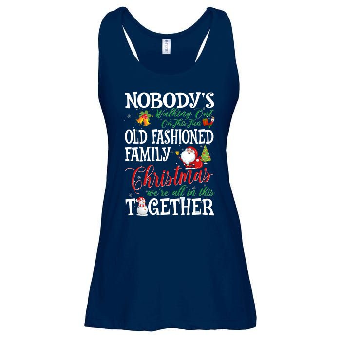 Christmas Nobody's Walking Out On This Fun Old Family Xmas Ladies Essential Flowy Tank