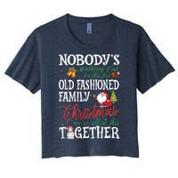 Christmas Nobody's Walking Out On This Fun Old Family Xmas Women's Crop Top Tee