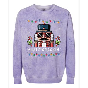 Christmas Nutcracker Whats Crackin Colorblast Crewneck Sweatshirt