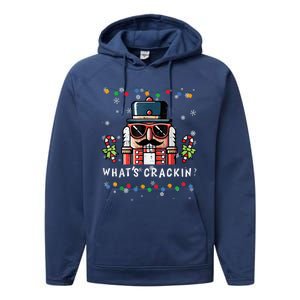 Christmas Nutcracker Whats Crackin Performance Fleece Hoodie