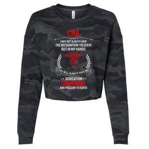 Cna Nurse Week My Hands Have Passion Gift Cropped Pullover Crew