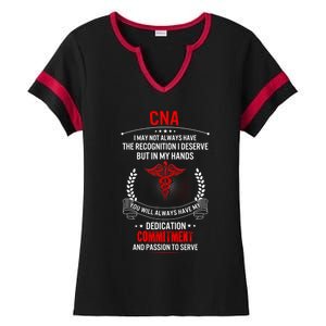 Cna Nurse Week My Hands Have Passion Gift Ladies Halftime Notch Neck Tee