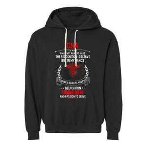 Cna Nurse Week My Hands Have Passion Gift Garment-Dyed Fleece Hoodie