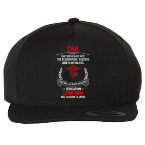 Cna Nurse Week My Hands Have Passion Gift Wool Snapback Cap