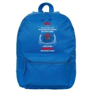 Cna Nurse Week My Hands Have Passion Gift 16 in Basic Backpack