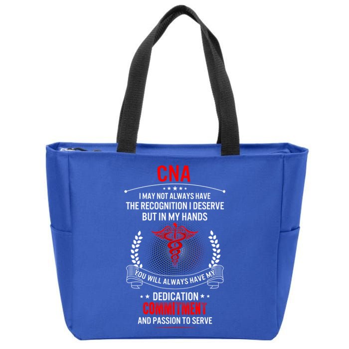 Cna Nurse Week My Hands Have Passion Gift Zip Tote Bag