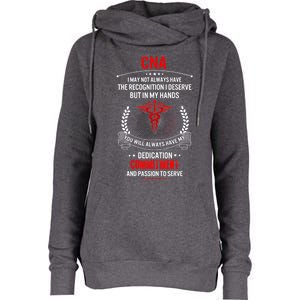 Cna Nurse Week My Hands Have Passion Gift Womens Funnel Neck Pullover Hood