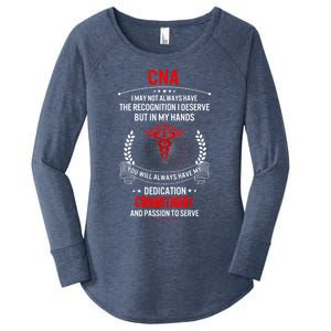 Cna Nurse Week My Hands Have Passion Gift Women's Perfect Tri Tunic Long Sleeve Shirt