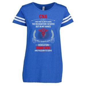 Cna Nurse Week My Hands Have Passion Gift Enza Ladies Jersey Football T-Shirt