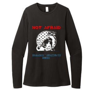 Conservative Not Woke Womens CVC Long Sleeve Shirt