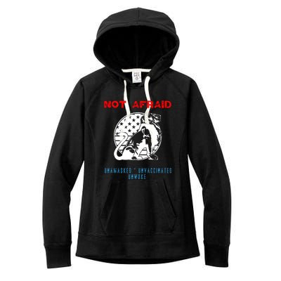 Conservative Not Woke Women's Fleece Hoodie