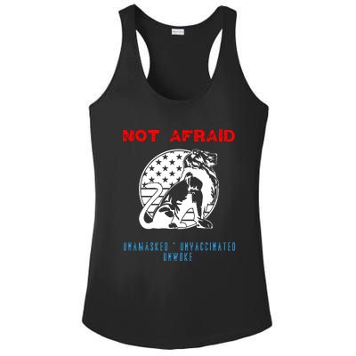 Conservative Not Woke Ladies PosiCharge Competitor Racerback Tank