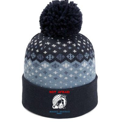 Conservative Not Woke The Baniff Cuffed Pom Beanie