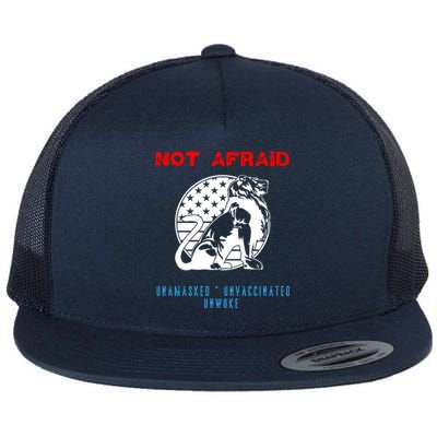 Conservative Not Woke Flat Bill Trucker Hat