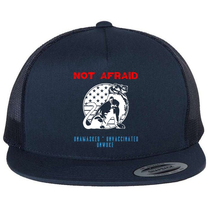 Conservative Not Woke Flat Bill Trucker Hat