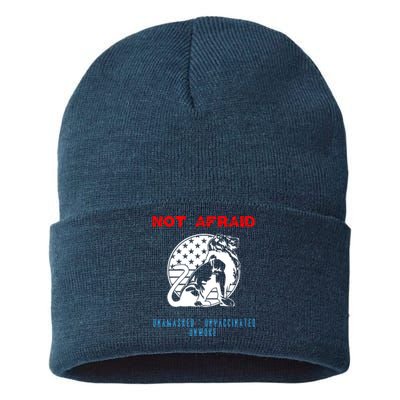 Conservative Not Woke Sustainable Knit Beanie