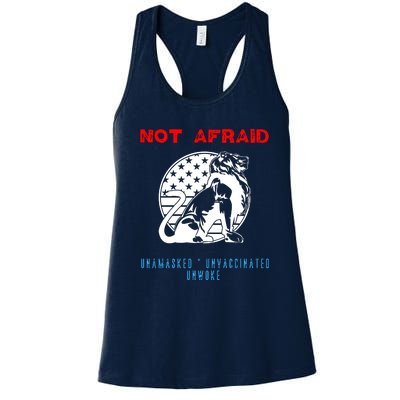 Conservative Not Woke Women's Racerback Tank