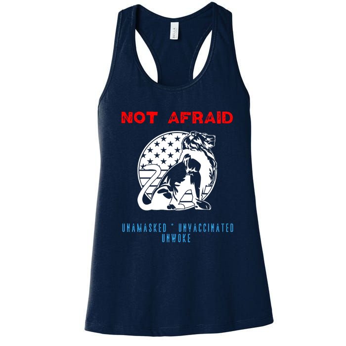 Conservative Not Woke Women's Racerback Tank