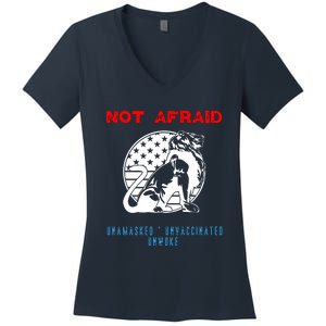 Conservative Not Woke Women's V-Neck T-Shirt