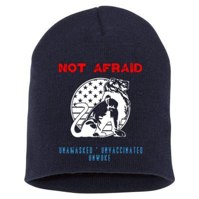 Conservative Not Woke Short Acrylic Beanie