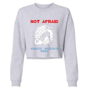 Conservative Not Woke Cropped Pullover Crew