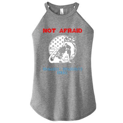 Conservative Not Woke Women's Perfect Tri Rocker Tank