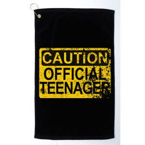 Caution Nager Warning 2011 13th Birthday Gift Platinum Collection Golf Towel