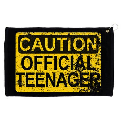 Caution Nager Warning 2011 13th Birthday Gift Grommeted Golf Towel