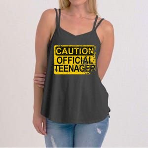 Caution Nager Warning 2011 13th Birthday Gift Women's Strappy Tank